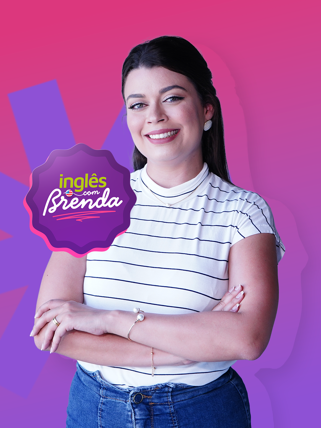 Brenda, professora do Inglês com Brenda